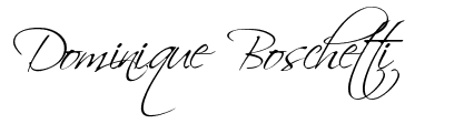 Dominique Boschetti Signature