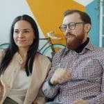 relationship marital counseling couple talking on couch