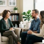 gottman trained therapist couple in therapy session
